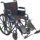 Wheelchair with Flip Back Desk Arms, Elevating Leg Rests