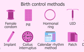 Assorted contraceptives - condoms, pills, patches, and more