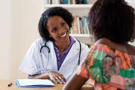 Female patient having a medical consultation