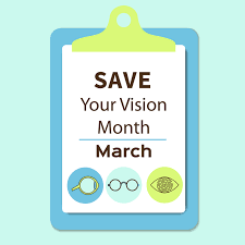 Vision Health Reminder Sign - Encouraging Individuals to Prioritize Eye Health during National Save Your Vision Month