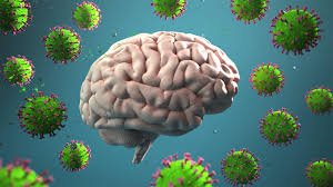 COVID impact: Visual representation of multiple viruses affecting the human brain, symbolizing the hurdles in accessing NCD medicines.