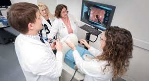 Person undergoing an Endoscopy Procedure for Heartburn Diagnosis and Evaluation