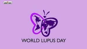 Purple butterfly, symbolizing World Lupus Day awareness and support.