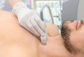thyroid day awareness: Patient undergoing thyroid ultrasound examination