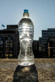 Close-up of a hydrating bottle of water