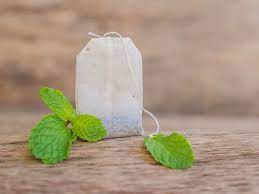 Peppermint tea bag