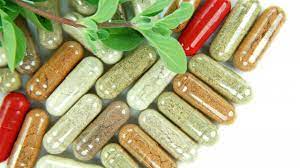 assorted herbal capsules, addressing healthcare myths surrounding natural remedies
