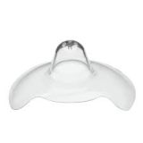 A pair of 20MM BPA-free silicone nipple shields for breastfeeding, designed to assist mothers with latch difficulties, flat or inverted nipples.